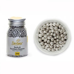 DECORA CONFEZIONE 100gr PERLE DI ZUCCHERO ARGENTO 2081107