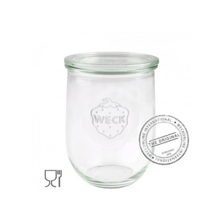 WECK BARATTOLO con COPERCHIO Tulipano 1000ml SENZA GUARN. E CHIUSURE 101348