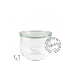 WECK BARATTOLO con COPERCHIO Tulipano 500ml SENZA GUARNIZIONE E MOLLE 101347