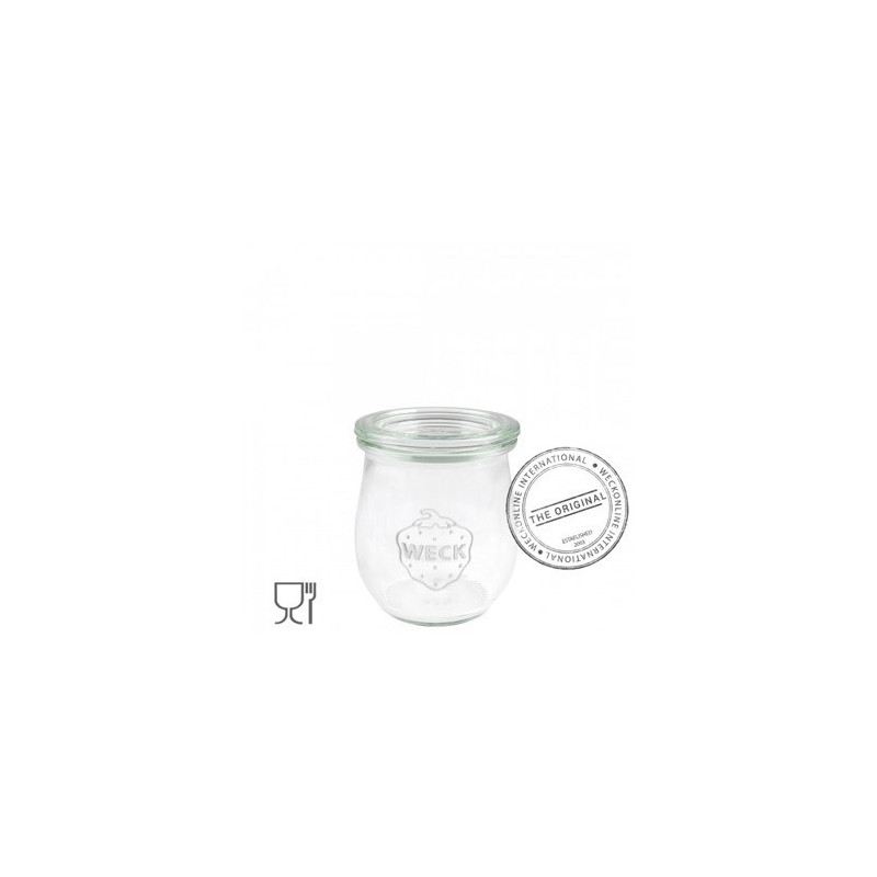 WECK BARATTOLO con COPERCHIO Tulipano 220ml SENZA GUARNIZIONE E MOLLE 101346