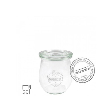 WECK BARATTOLO con COPERCHIO Tulipano 220ml SENZA GUARNIZIONE E MOLLE 101346