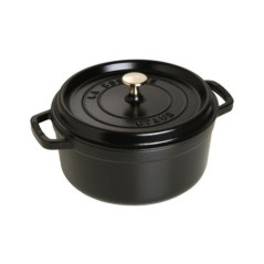 STAUB CASSERUOLA TONDA GHISA 24cm Nero 1007267