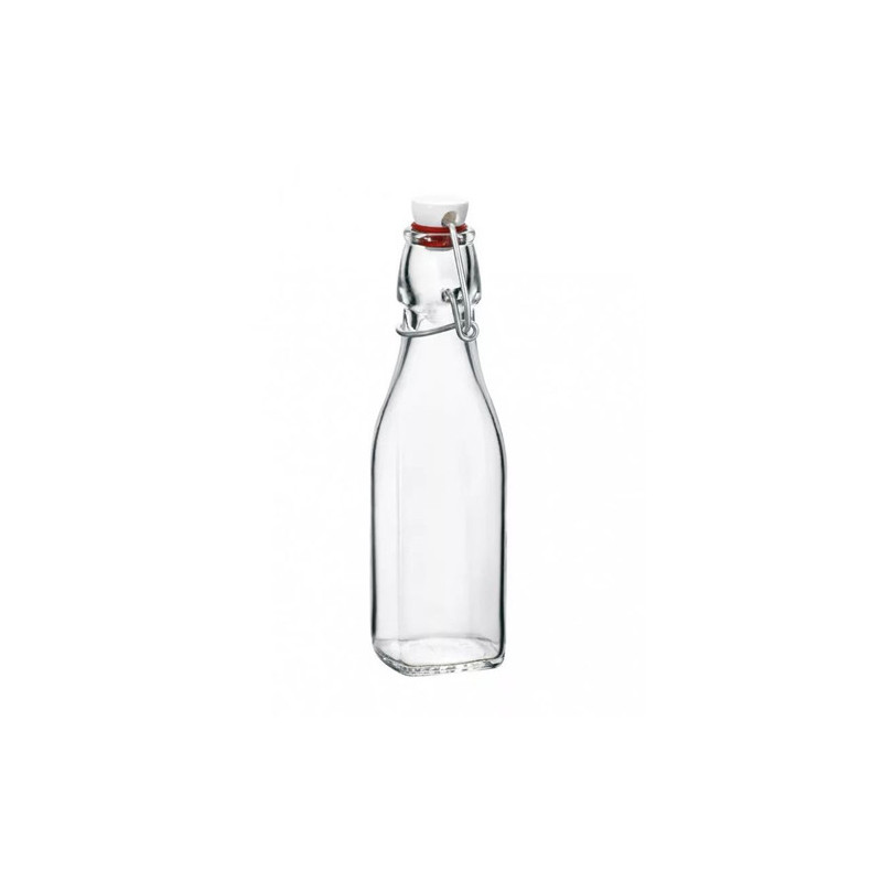 BORMIOLI BOTTIGLIA VETRO TRASPARENTE CON TAPPO SWING 0 BORMIOLI BOTTIGLIA VETRO TRASPARENTE CON TAPPO SWING 0