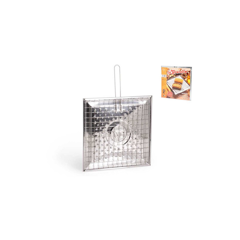 KAUFGUT GRATELLA/GRIGLIA ACCIAIO 25X25CM 013650