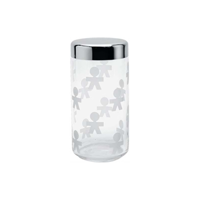 ALESSI BARATTOLO Girotondo 150cl Vetro e Acciaio Inox AKK38 ALESSI BARATTOLO Girotondo 150cl Vetro e Acciaio Inox AKK38