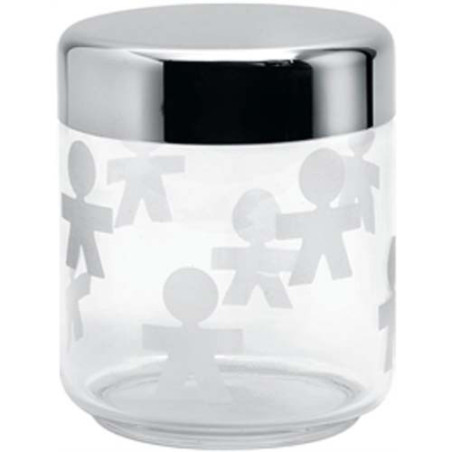 ALESSI BARATTOLO Girotondo 75cl Vetro e Acciaio Inox AKK36