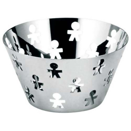 ALESSI CESTINO PORTA FRUTTA Girotondo Acciaio Inox AKK05