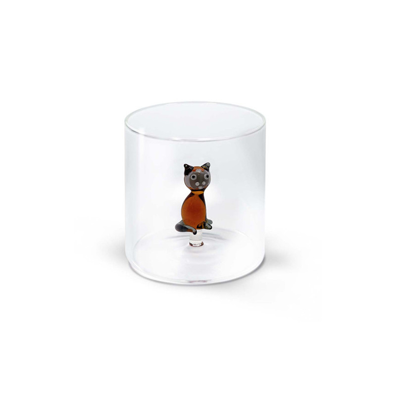 WD LIFESTYLE BICCHIERE VETRO BOROSILICATO Monterey Gatto Siamese 250ml WD566SIA WD LIFESTYLE BICCHIERE VETRO BOROSILICATO Monterey Gatto Siamese 250ml WD566SIA