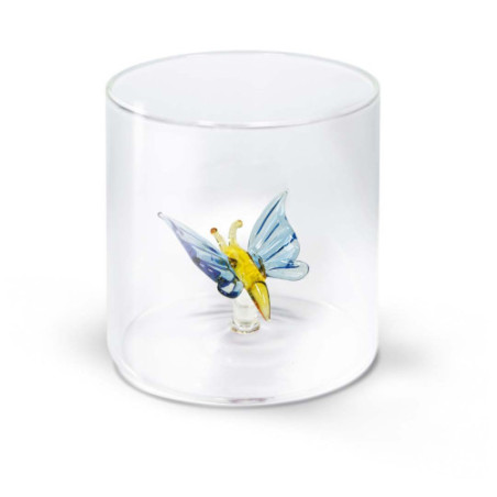 WD LIFESTYLE BICCHIERE VETRO BOROSILICATO Monterey Farfalla 250ml WD566FAR