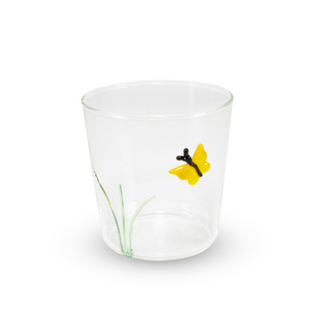 WD LIFESTYLE BICCHIERE VETRO BOROSILICATO FARFALLA WD927FAR