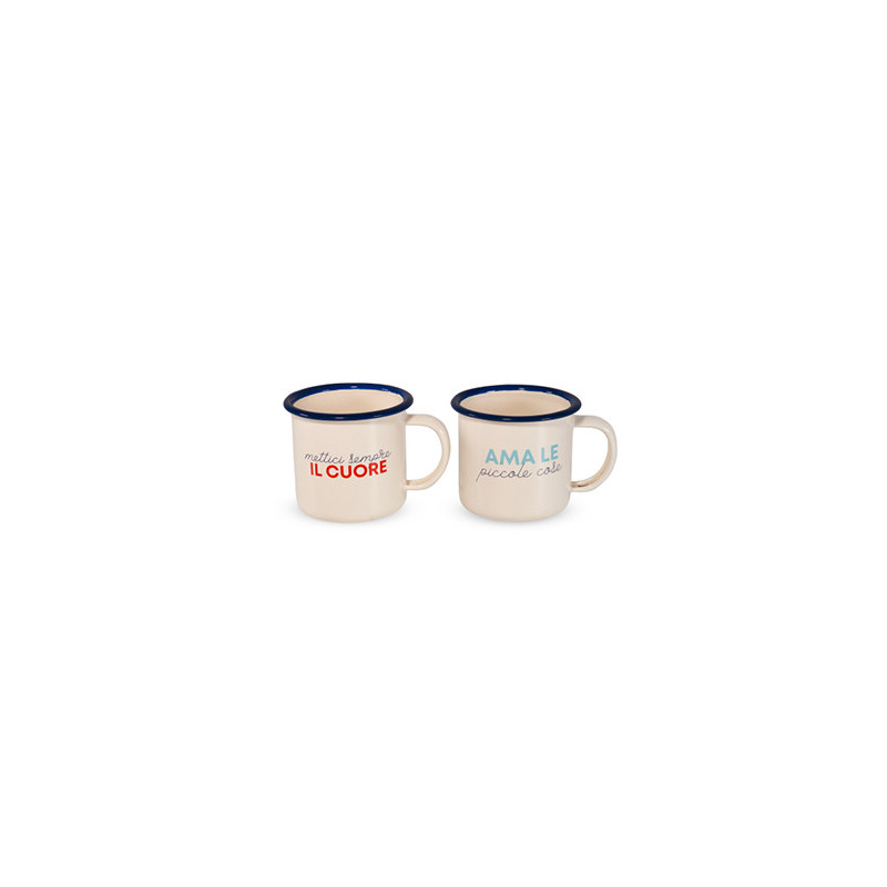 WD LIFESTYLE SET 2 TAZZE LATTA DECORO AMARE WD888AMA WD LIFESTYLE SET 2 TAZZE LATTA DECORO AMARE WD888AMA