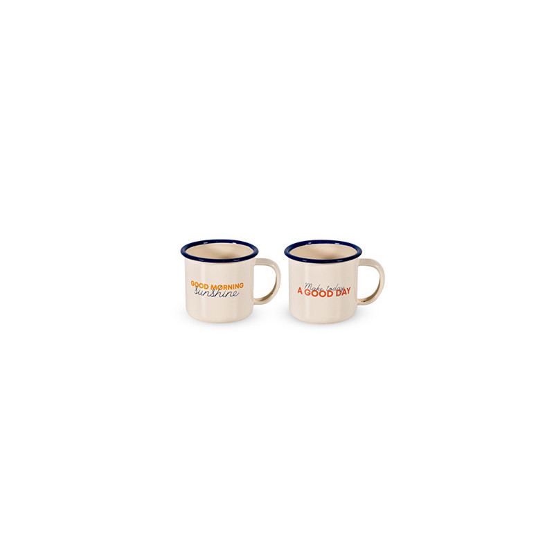 WD LIFESTYLE SET 2 TAZZE LATTA DECORO BUONGIORNO WD888DAY WD LIFESTYLE SET 2 TAZZE LATTA DECORO BUONGIORNO WD888DAY