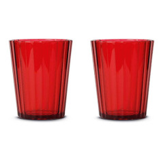 WD LIFESTYLE SET 2 BICCHIERI ACRILICO ROSSO WD406R