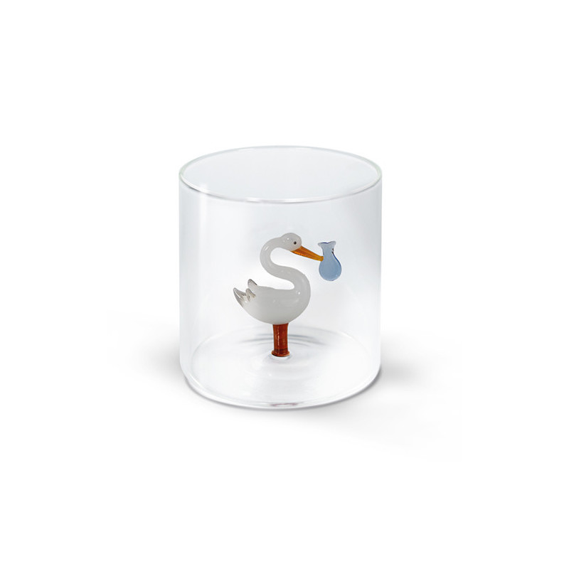 WD LIFESTYLE BICCHIERE BOROSILICATO CICOGNA BLU WD566CIB WD LIFESTYLE BICCHIERE BOROSILICATO CICOGNA BLU WD566CIB