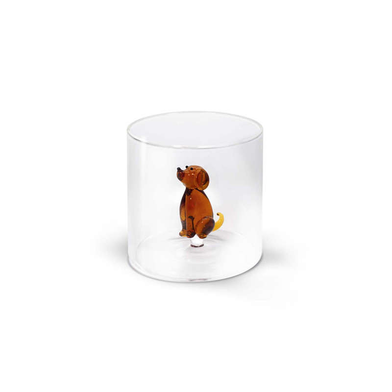 WD LIFESTYLE BICCHIERE VETRO BOROSILICATO Monterey Cane 250ml WD566CAN