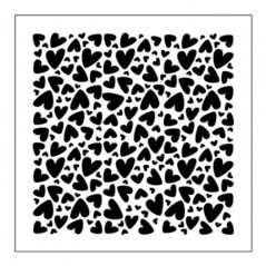 CUCINA IN CASA STENCIL GRANDE MIX CUORI 14X14 CM 99010102875