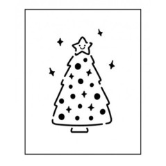 CUCINA IN CASA STENCIL ALBERO DI NATALE 99010102933