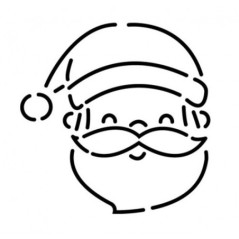 CUCINA IN CASA STENCIL BABBO NATALE 99010102867