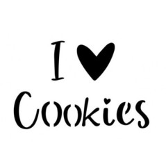 CUCINA IN CASA STENCIL I LOVE COOKIES 99010102856
