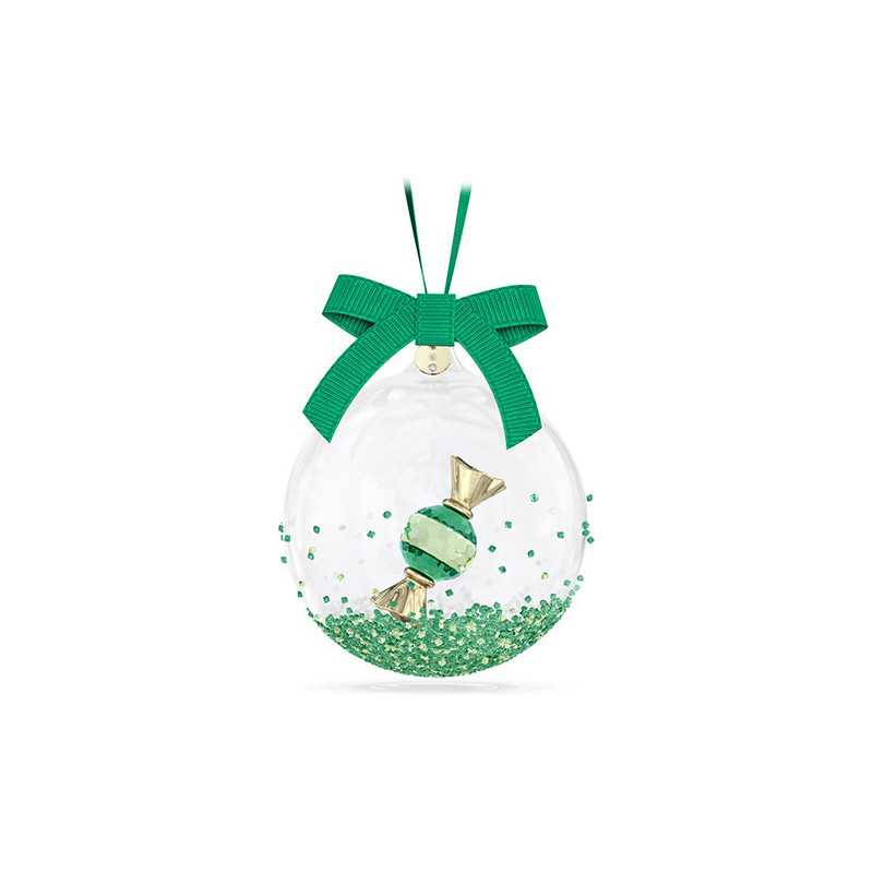 SWAROVSKI SALDI ORNAMENTO BALL GREEN - HOLIDAY CHEERS DULCIS 5688312