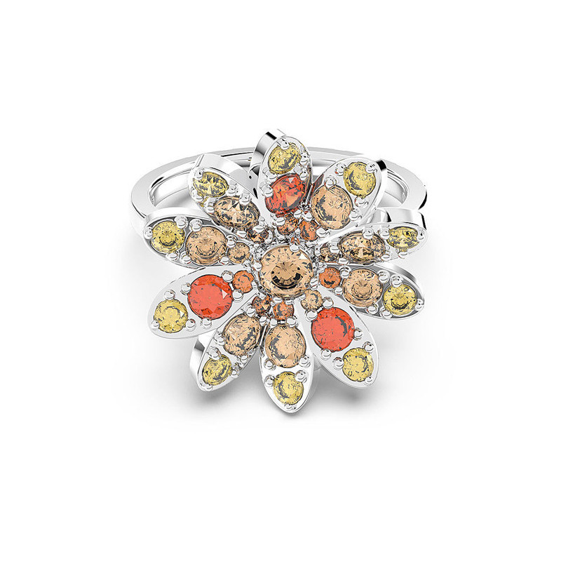 SWAROVSKI SALDI 50 ANELLO ETERNAL FLOWER ORANGE/YELLOW/MIX 55 5642861