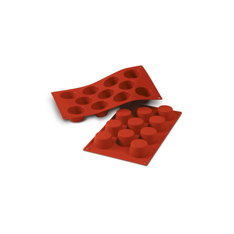 SILIKOMART STAMPO MUFFINS 11 Cavita 5cm Classic Terracotta Silicone 30.022.00.0060