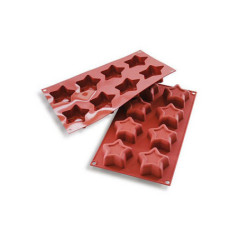 SILIKOMART STAMPO 8 STELLE 70x25 Classic Silicone Terracotta 16.107.00.0000