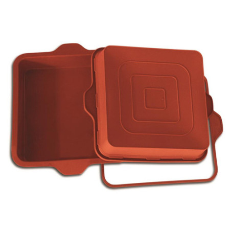 SILIKOMART STAMPO QUADRATO 23cm Classic Terracotta Silicone 30.306.00.0060