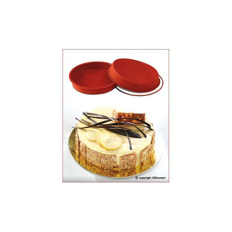 SILIKOMART STAMPO TORTA TONDO 24cm Classic Terracotta Silicone 30.124.00.0060