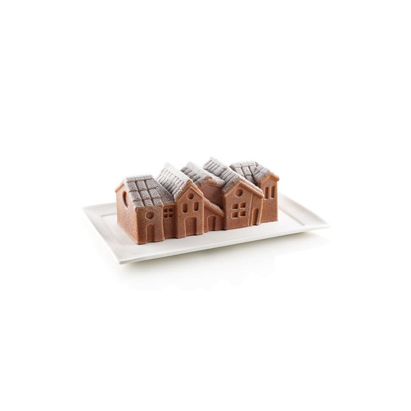 SILIKOMART STAMPO TORTA WINTER VILLAGE 24X10 Classic 20.438.13.0065