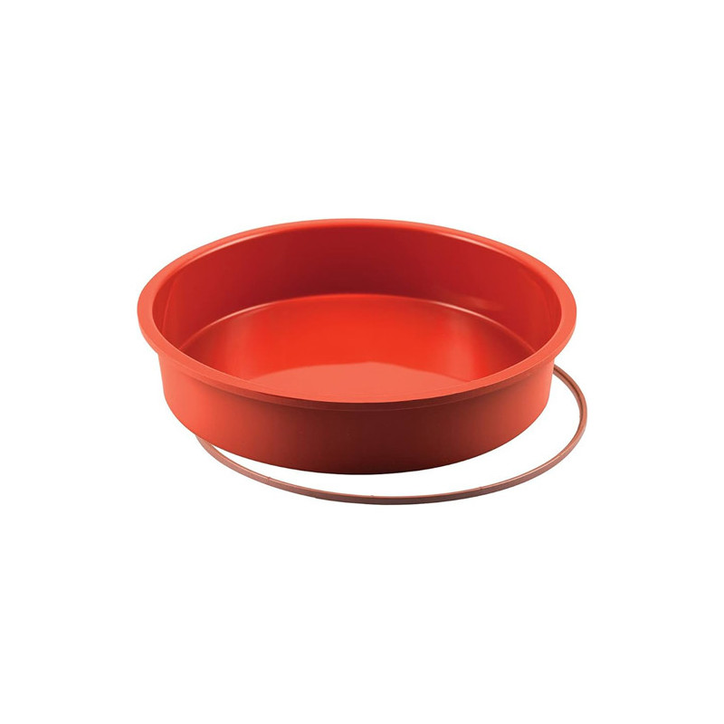SILIKOMART STAMPO TORTA TONDO 20cm Classic Terracotta Silicone 30.120.00.0060