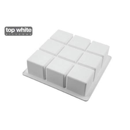 SILIKOMART STAMPO CUBIC Top White Silicone 17cm h.5