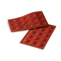 SILIKOMART STAMPO MADELEINE 15 Cavita 4X3cm Classic Terracotta Silicone 30.031.00.0060