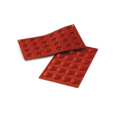 SILIKOMART STAMPO SEMISFERE 24 Cavità 3cm Classic Terracotta Silicone 30.006.00.0060