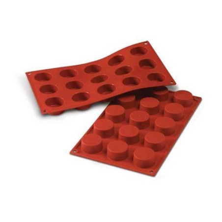 SILIKOMART STAMPO PETITE FOURS 15 Cavita 4cm Classic Terracotta Silicone 30.027.00.0060