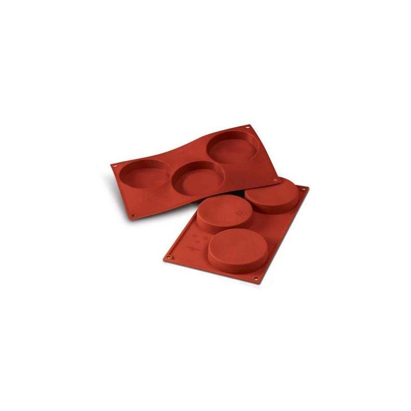 SILIKOMART STAMPO BISQUITS 3 Cavità 20cm Classic Terracotta Silicone 30.042.00.0060