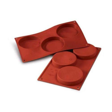 SILIKOMART STAMPO BISQUITS 3 Cavità 20cm Classic Terracotta Silicone 30.042.00.0060