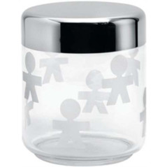 ALESSI BARATTOLO Girotondo 75cl Vetro e Acciaio Inox AKK36