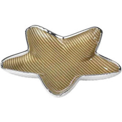 ARGENESI PIATTO STELLA RIGHE ORO 13cm 0.03172