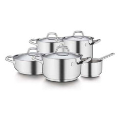 BARAZZONI BATTERIA PENTOLE 9 Pezzi Chef Line Acciaio Inox 18/10 163909