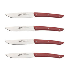 BERKEL 4 COLTELLI BISTECCA Elegance 11cm ROsso KCO4SW11SRRB