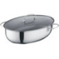 BERNDES CASSERUOLA OVALE CON COPERCHIO INOX ANTIADERENTE 38x25cm A01B311525
