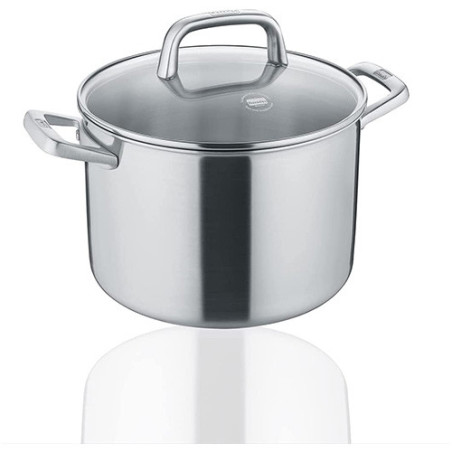 BERNDES CASSERUOLA con COPERCHIO Tricion Resist 24cm Acciaio Inox A00B192052