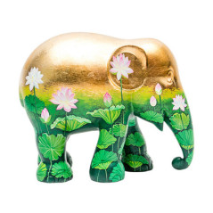 ELEPHANT PARADE ELEFANTE GOLDEN LOTUS 20cm 8858831247239