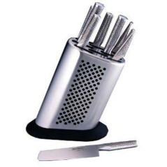 GLOBAL CEPPO COLTELLI 8PZ. Serie G G-888/KB/BDR Acciaio Inox 4501015