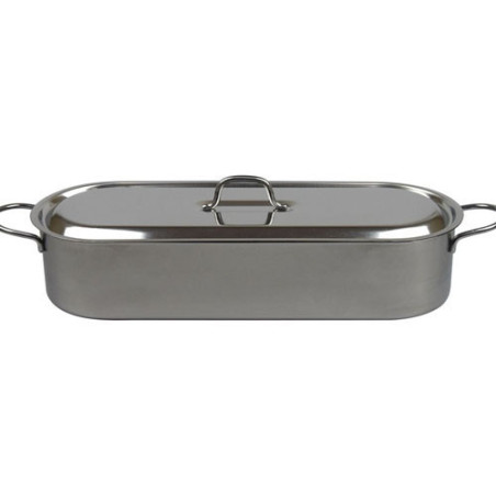 HOME PESCERA ACCIAIO INOX CON CESTELLO E COPERCHIO 40CM 0402740