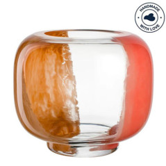 LEONARDO VASO 26cm ORANGE-CREMA CIPRIA DUE 047508