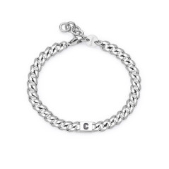 SAGAPO BRACCIALE Monogram ACCIAIO C SMG13