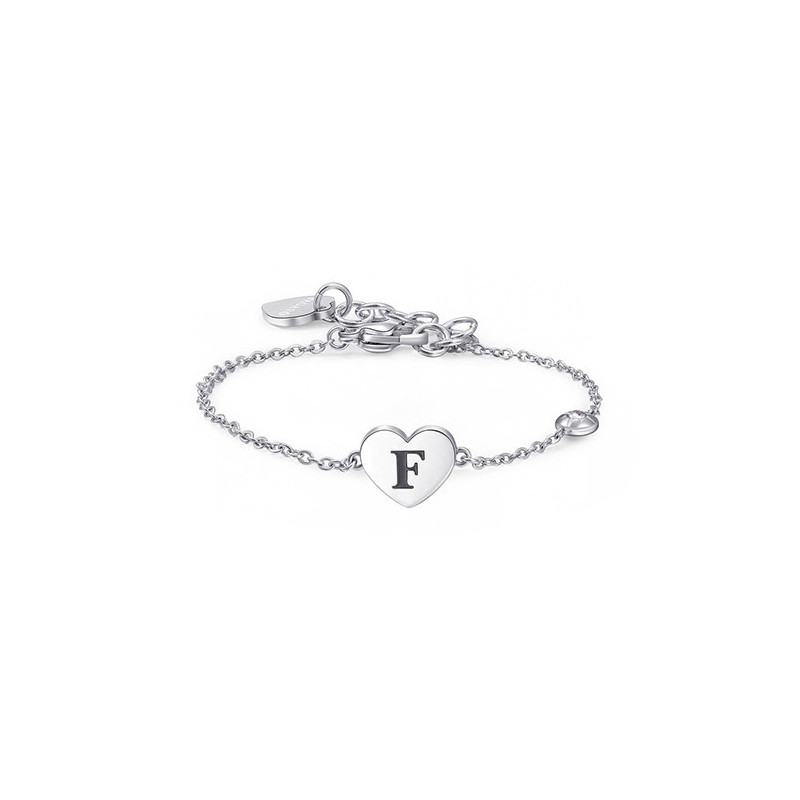 SAGAPO BRACCIALE Click ACCIAIO CUORE LETTERA F SCK123 SAGAPO BRACCIALE Click ACCIAIO CUORE LETTERA F SCK123