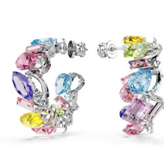 SWAROVSKI ORECCHINO GEMA HOOP MULTI/RHS 5692412